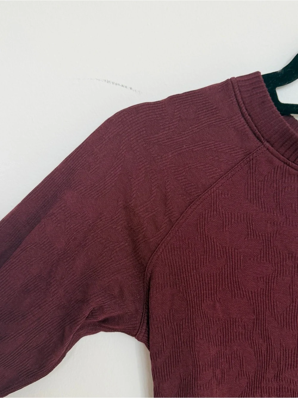 Lululemon Rest Less Long Sleeve Pullover Garnet Burgundy Size 4